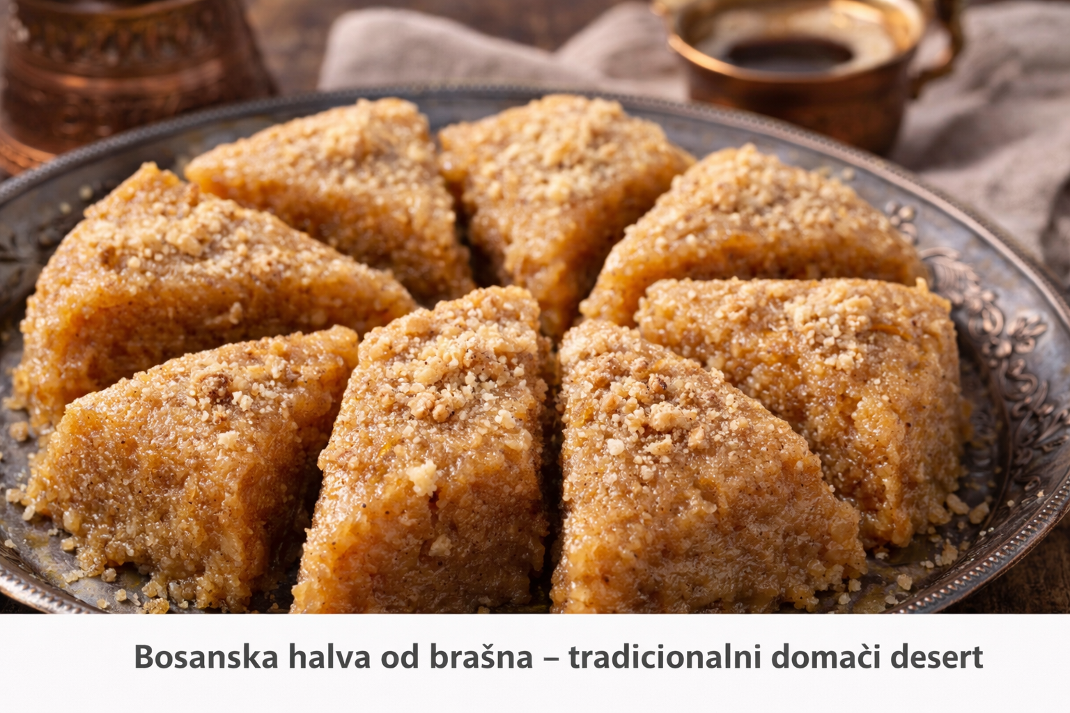 Bosanska halva od brašna – tradicionalni domaći desert
