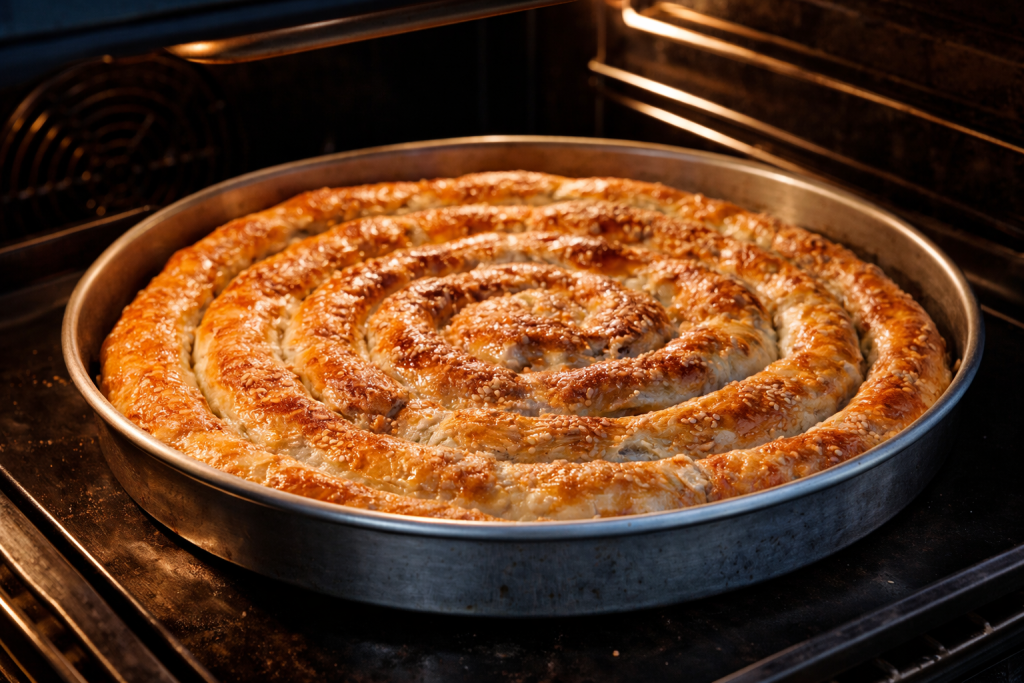 Najukusniji burek kao iz pekare pečen u rerni sa hrskavom zlatnom koricom