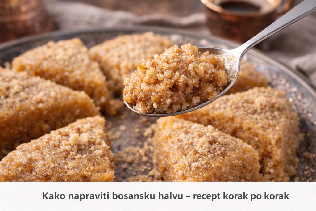 Kako napraviti bosansku halvu od brašna – tradicionalni recept korak po korak