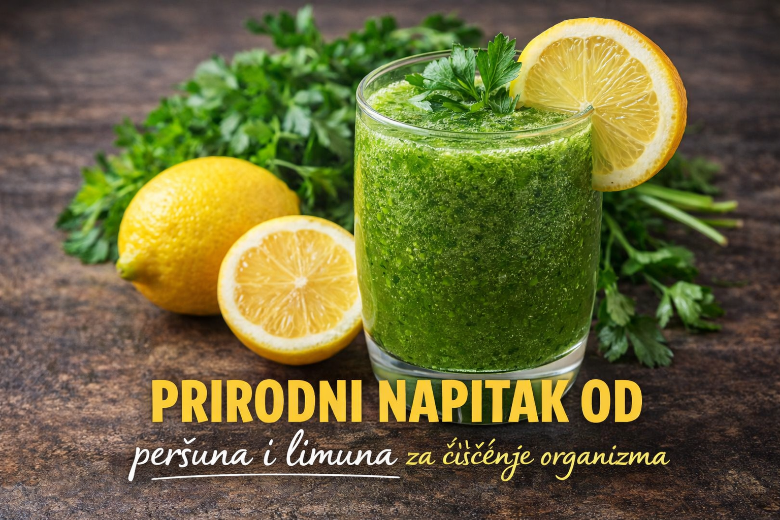 Domaći napitak od peršuna i limuna za detoks organizma