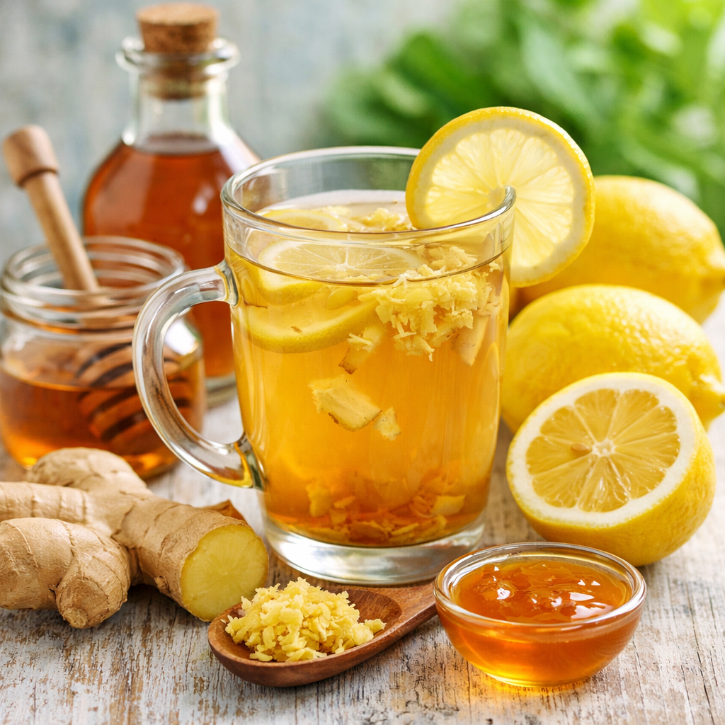 Prirodni napitak za mršavljenje sa limunom, đumbirom i mentom
