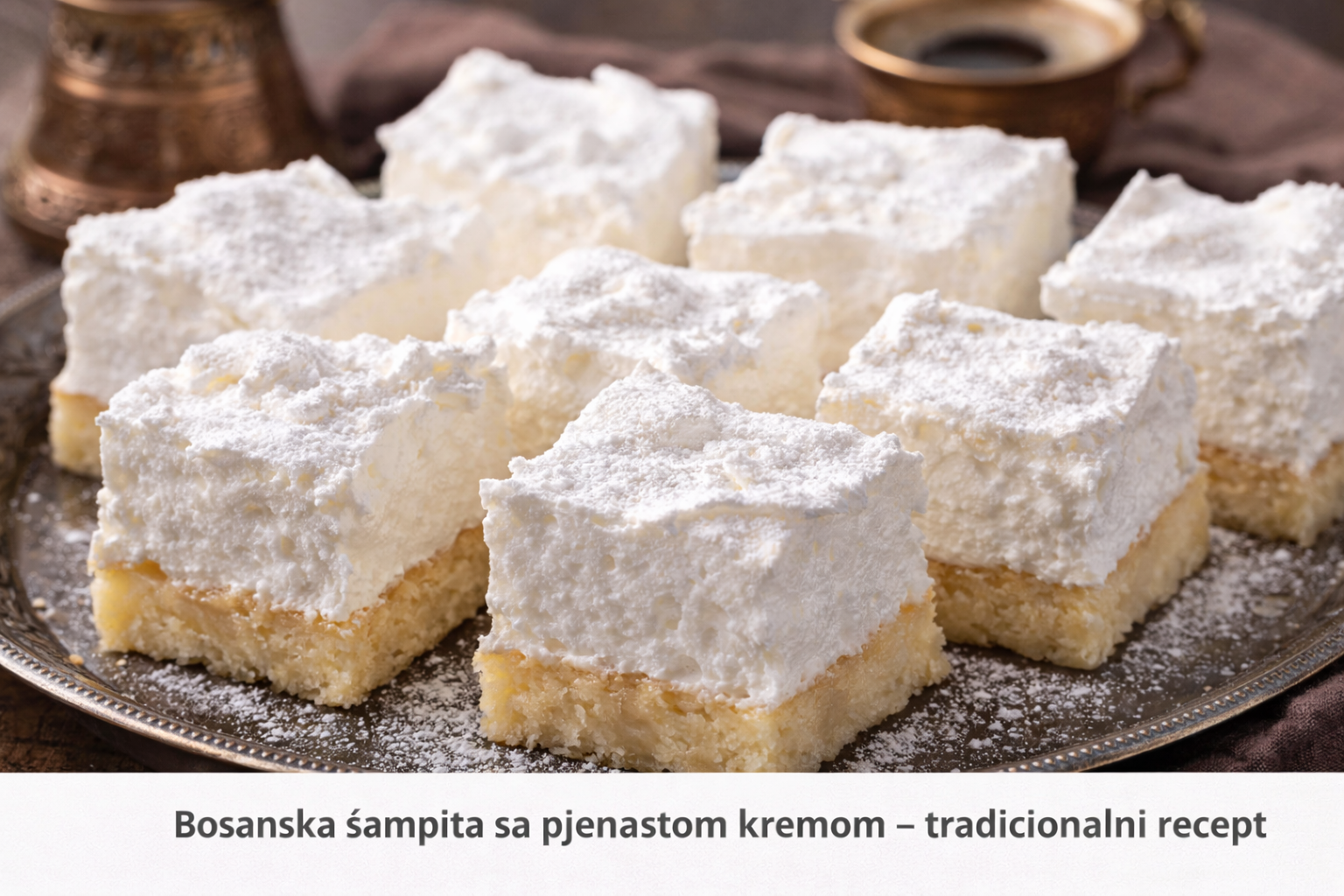 Bosanska šampita sa pjenastom kremom – tradicionalni recept