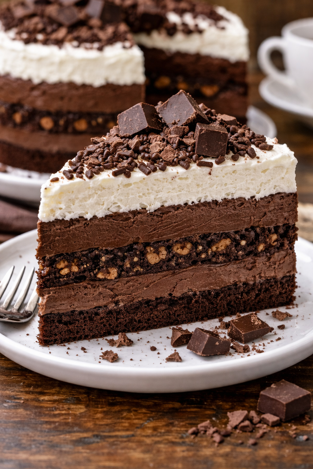 Komad Bomba torte na tanjiru