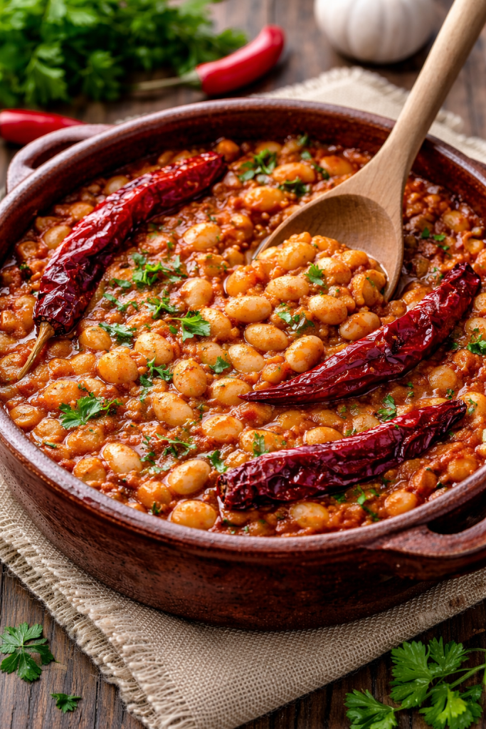 peceni grah gravce na tavce tradicionalno balkansko jelo