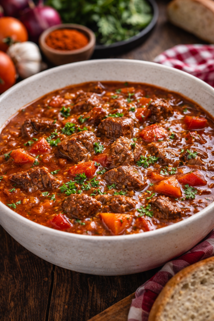 Mekani komadi mesa u lovačkom gulašu