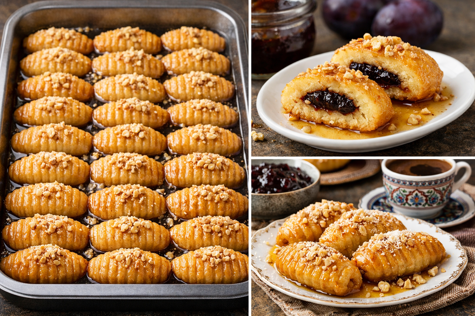 presjek pekmezne hurmašice sa pekmezom od šljiva