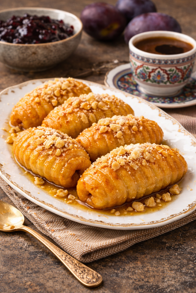 pekmezne hurmašice u tepsiji tradicionalni bosanski kolač