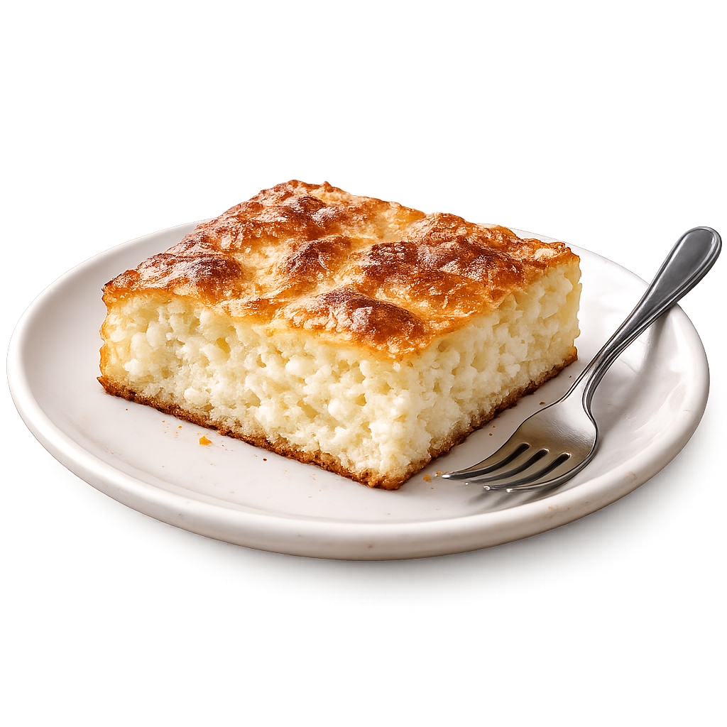 Domaći presnac od sira u metalnoj tepsiji sa jogurtom