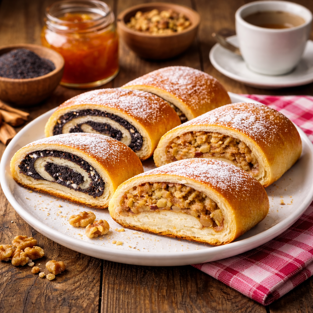 komad štrudle koji se jede